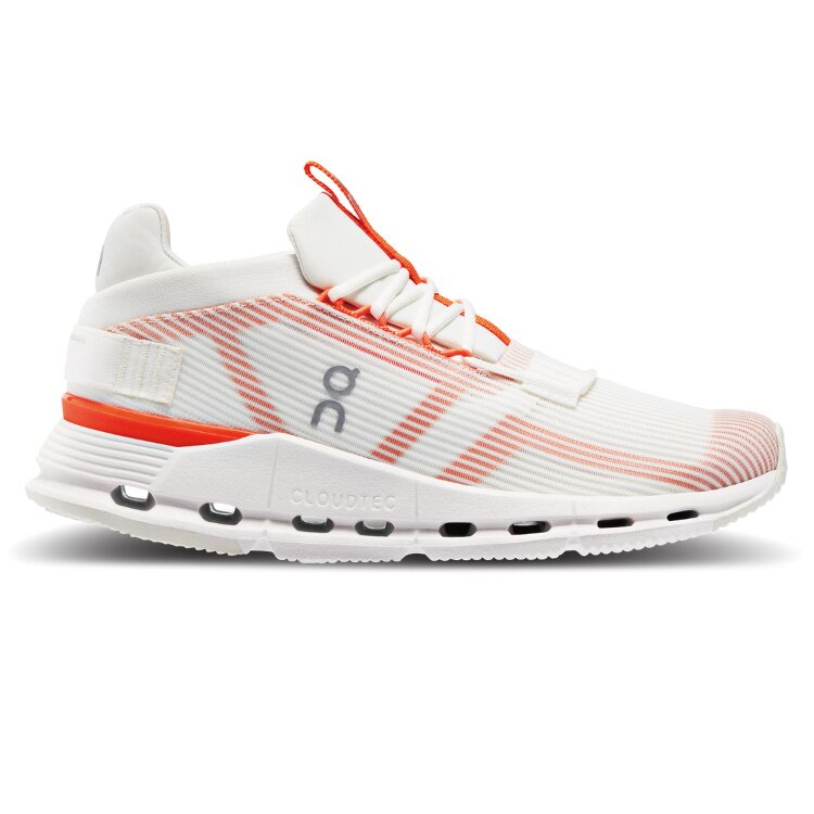 【WOMEN’S】On Cloudnova Void　Undyed-White/Flame