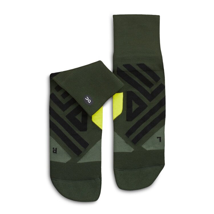 【MEN’S】On Mid Sock　Jungle/Lime