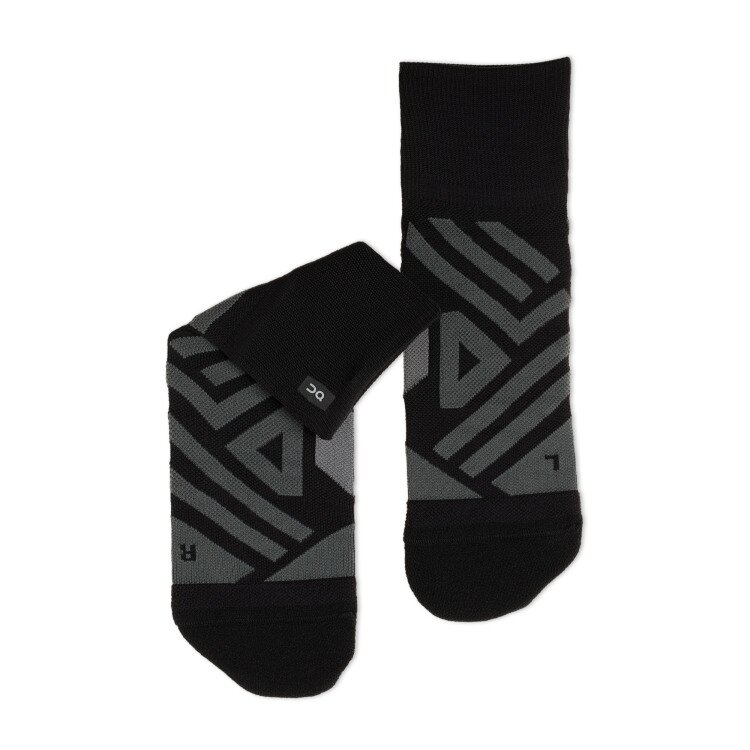 【MEN’S】On Mid Sock　Black/Shadow